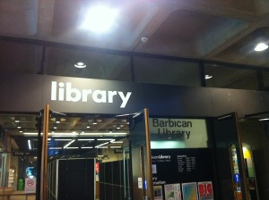 Entrance to the Barbican Library